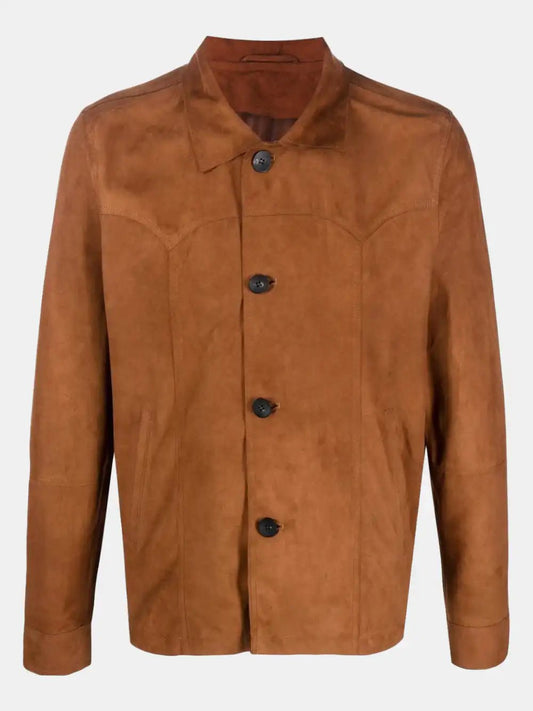 Giorgio Brato Brown calf leather jacket