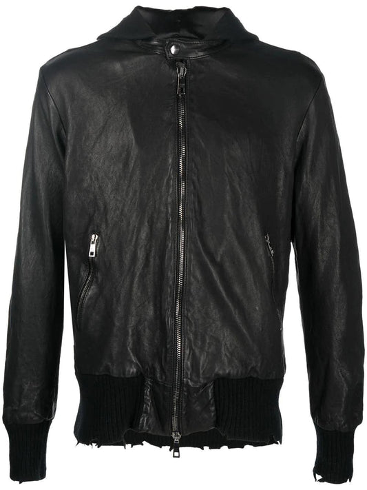 Giorgio Brato Black leather jacket