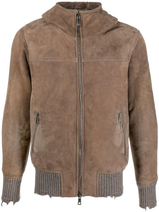 Giorgio Brato Brown sheepskin jacket