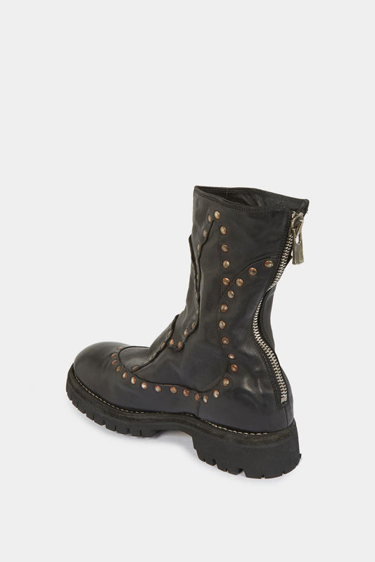 Guidi Bottines à clous en cuir noires - LECLAIREUR
