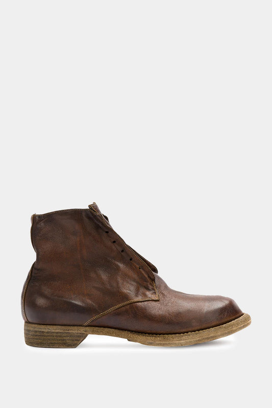 Guidi Brown leather ankle boots