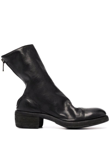 Guidi Black boots with zipper in the back – LECLAIREUR