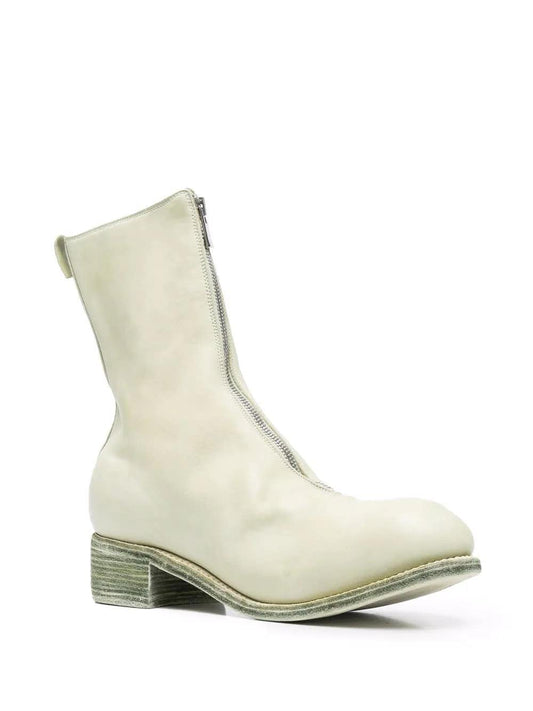 Zipped Tout Ronde Boots