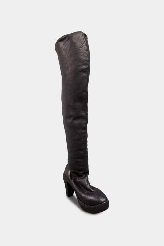 Guidi Black Leather Over The Knee Boots