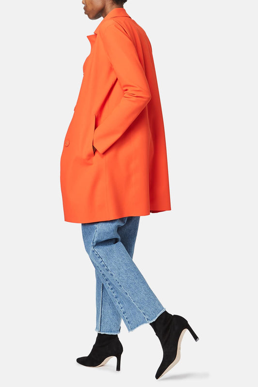 Herno Coat in technical orange fabric