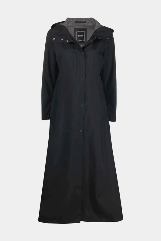 Hernno black trench coat in gore-tex paclite Shell®