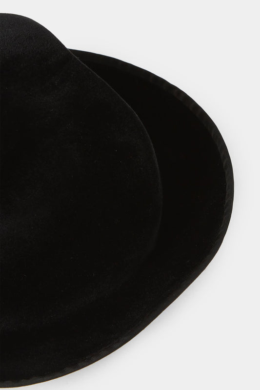 Horisaki Black Rabbit Felt Hat