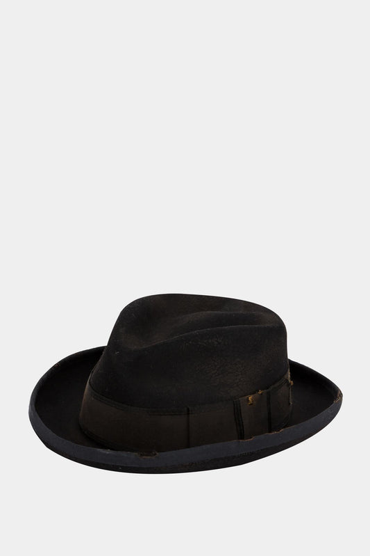 Horisaki Black fur felt hat