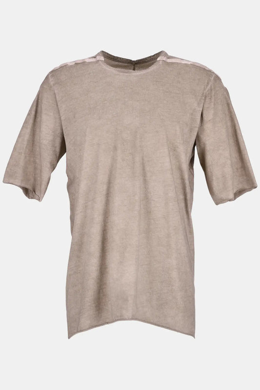 Isaac Sellam Experience T-shirt "basic T bande" en coton biologique beige - LECLAIREUR