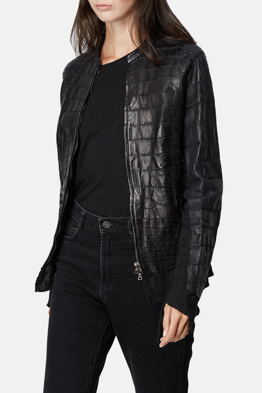 Isaac Sellam "Affamée" black leather jacket