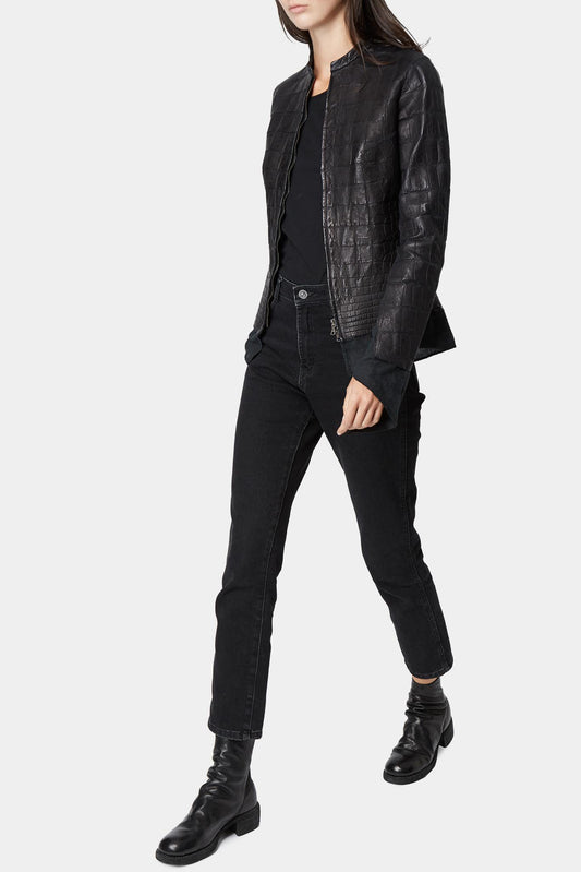 Isaac Sellam Black Alligator jacket