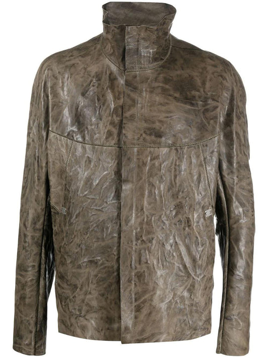 Isaac Sellam "Humanoid" jacket with crumpled effect