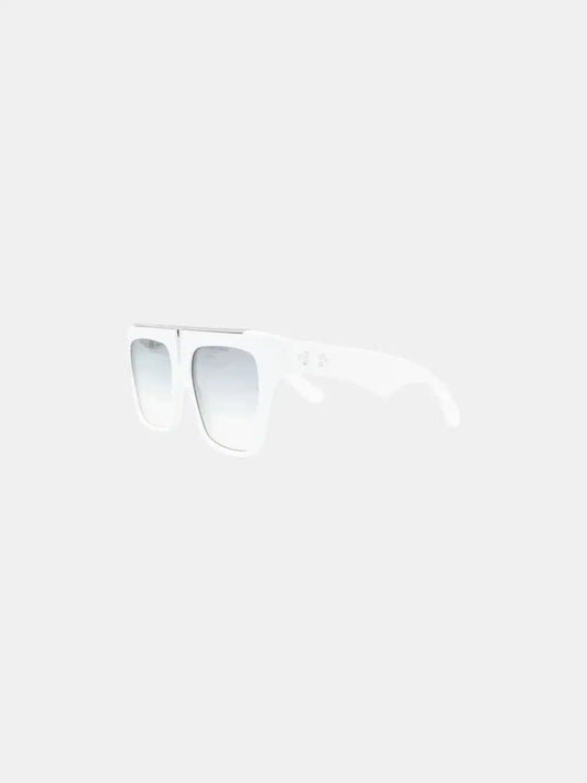 Jacques Marie Mage White square-rimmed sunglasses