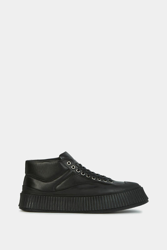 Jil Sander High Leather Basket on a platform