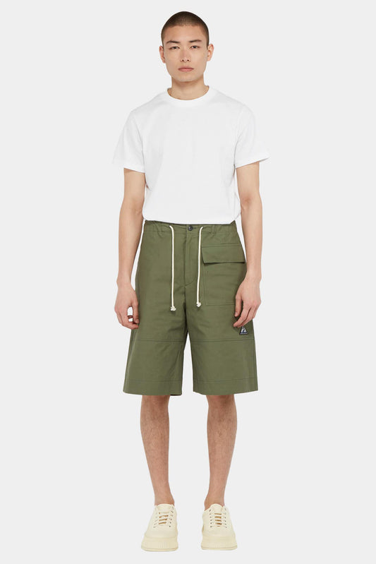 Khaki cotton bermuda shorts