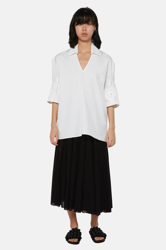 Jil Sander White cotton blouse