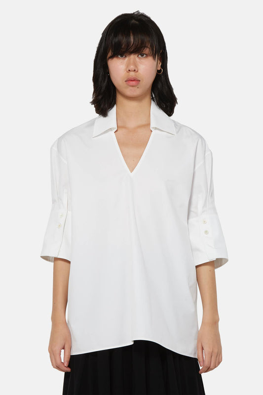 Jil Sander White cotton blouse