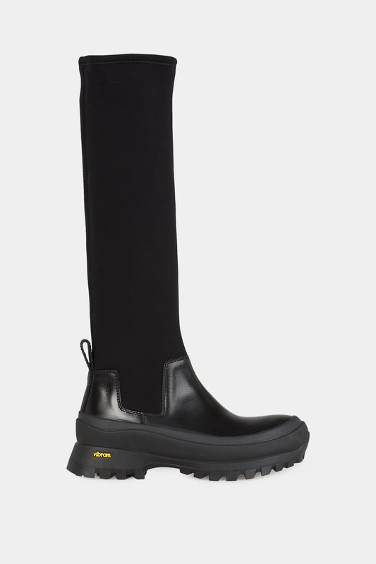 Jil Sander Black Boots with Notched Sole