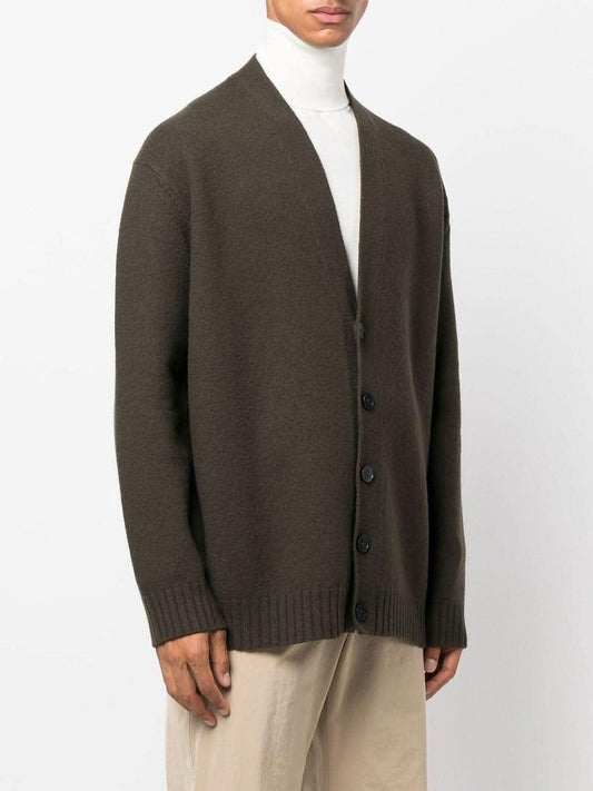 Jil Sander Green wool blend cardigan