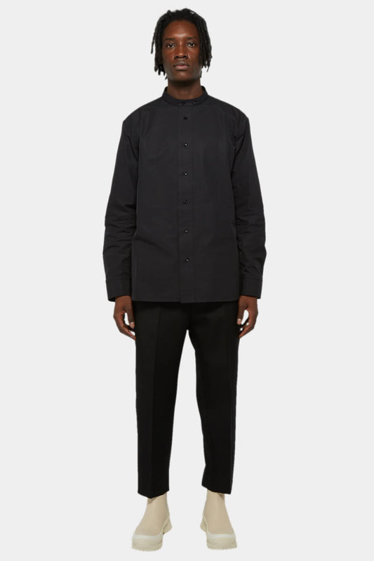 Jil Sander Black shirt with mao collar
