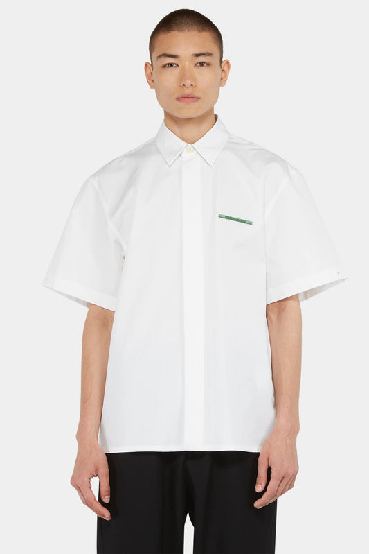 White cotton oversized shirt