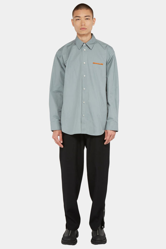 Grey cotton oversized shirt