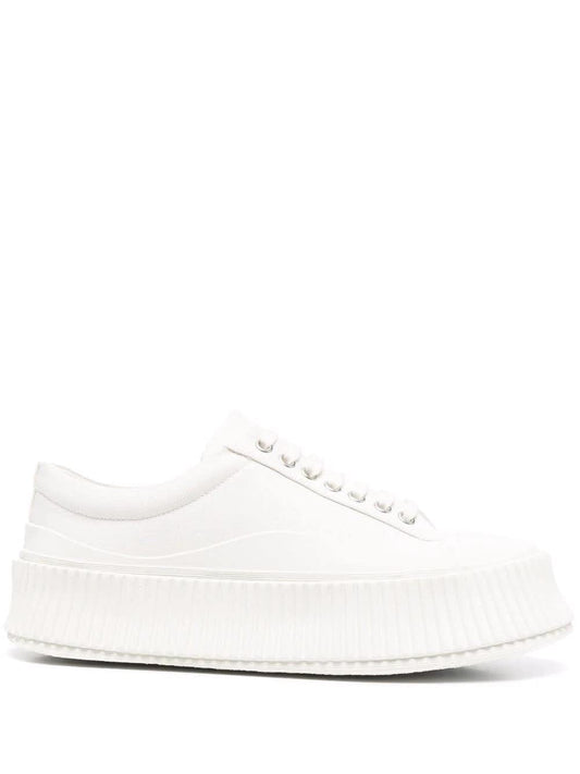 Jil Sander Creepers white with notch sole