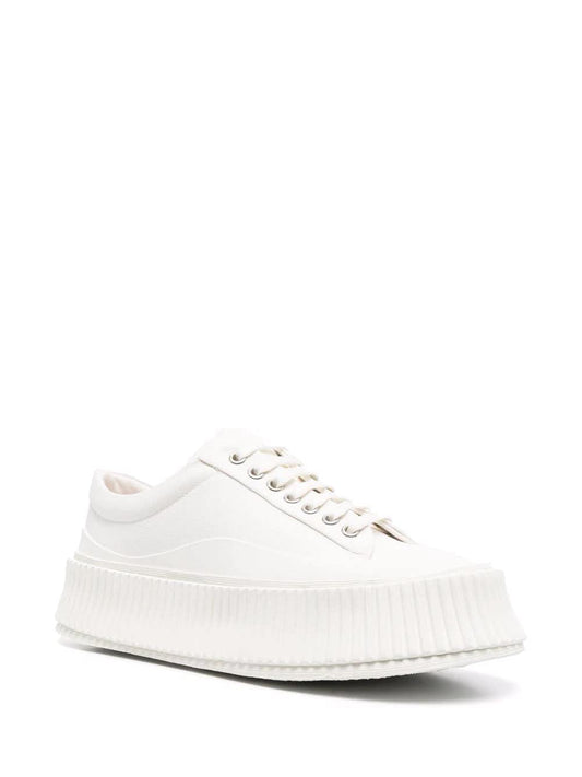 Jil Sander Creepers white with notch sole