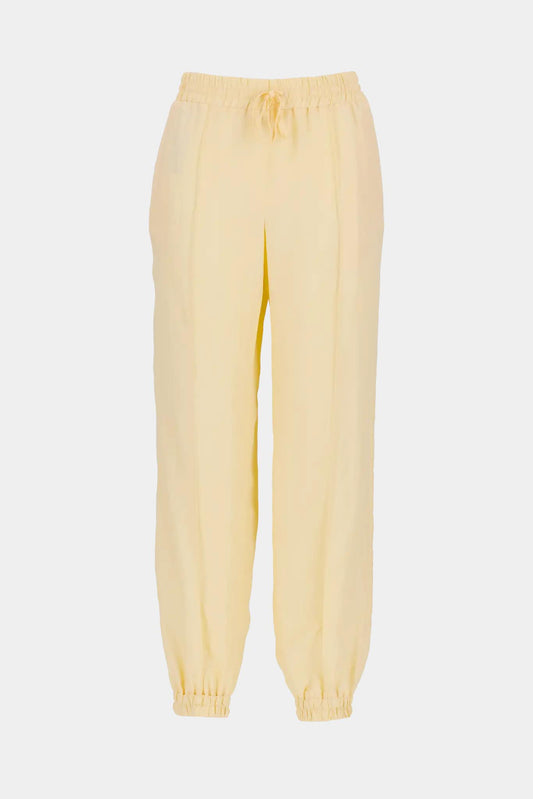 Jil Sander Yellow silk blend jogging pants