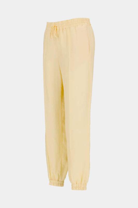 Jil Sander Yellow silk blend jogging pants