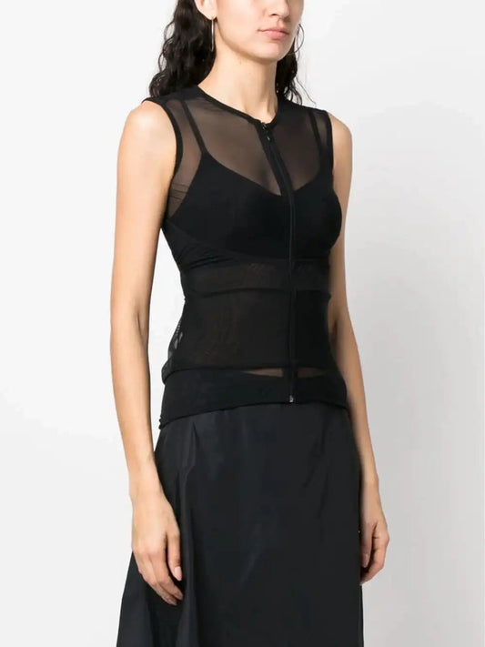 Johanna Parv Tank top with transparency effect