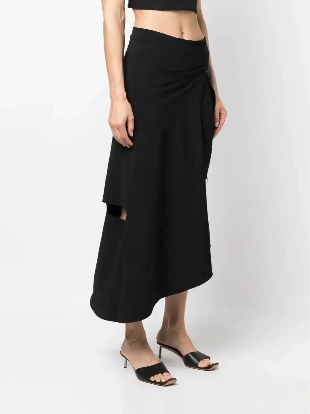 Johanna Parv Mid-length skirt with asymmetrical cut - LECLAIREUR