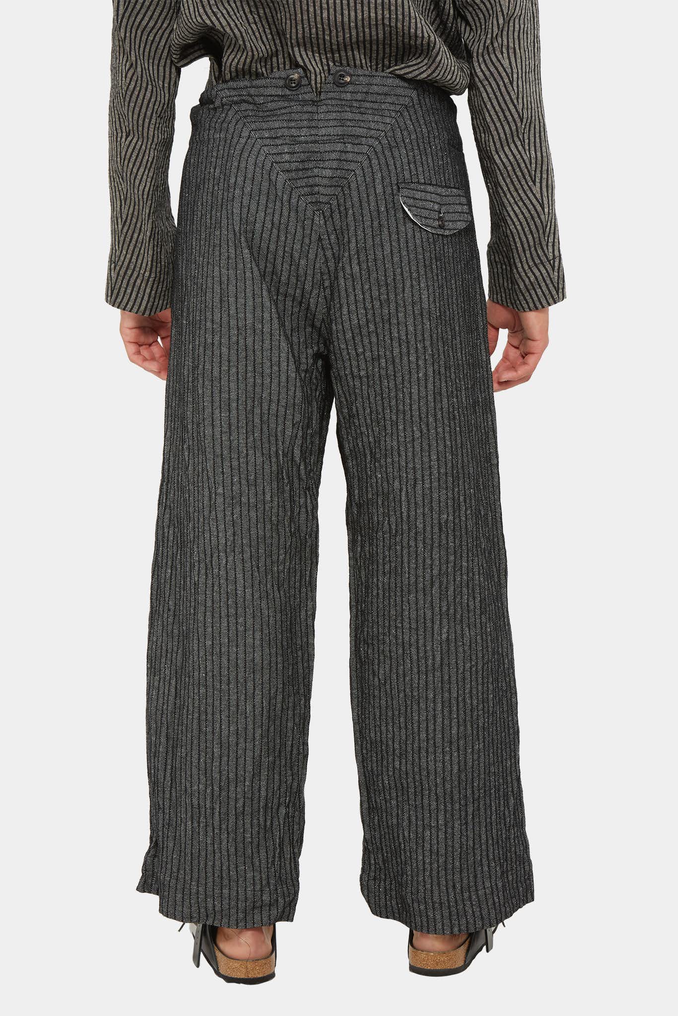 John Alexander Skelton Linen Striped Trousers