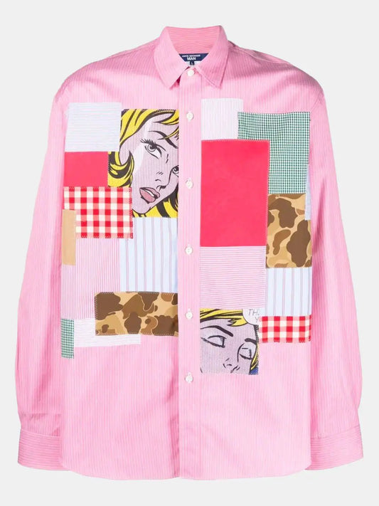 Junya Watanabe Pop Art patchwork shirt