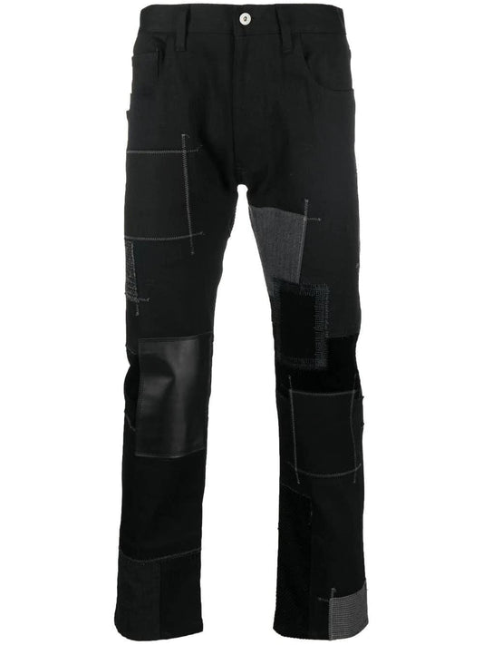 Junya Watanabe Black patchwork pants