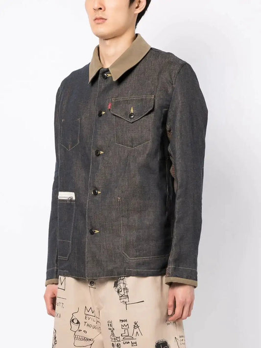 Junya Watanabe Pop Art Jacket with patchwork sleeves