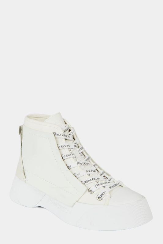 J.W Anderson White leather high-top sneakers