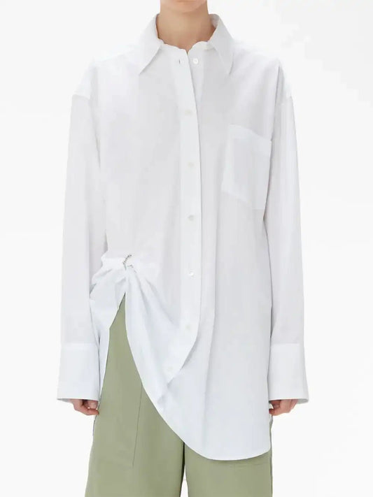 J.W Anderson Oversized shirt with ruched detail