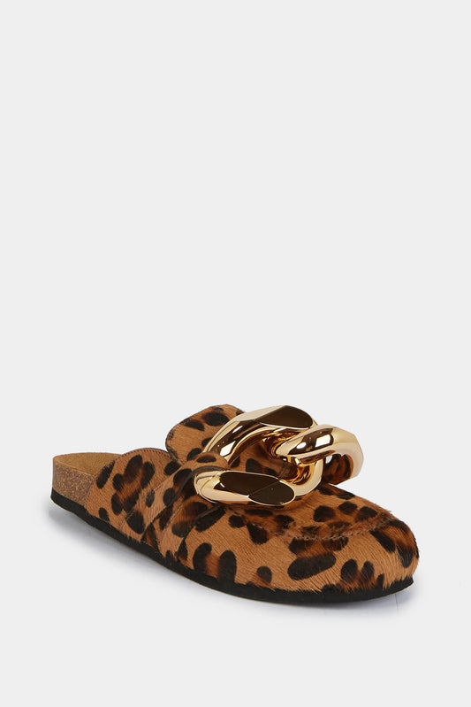 J.W Anderson Mules with retail chain in veal leather
