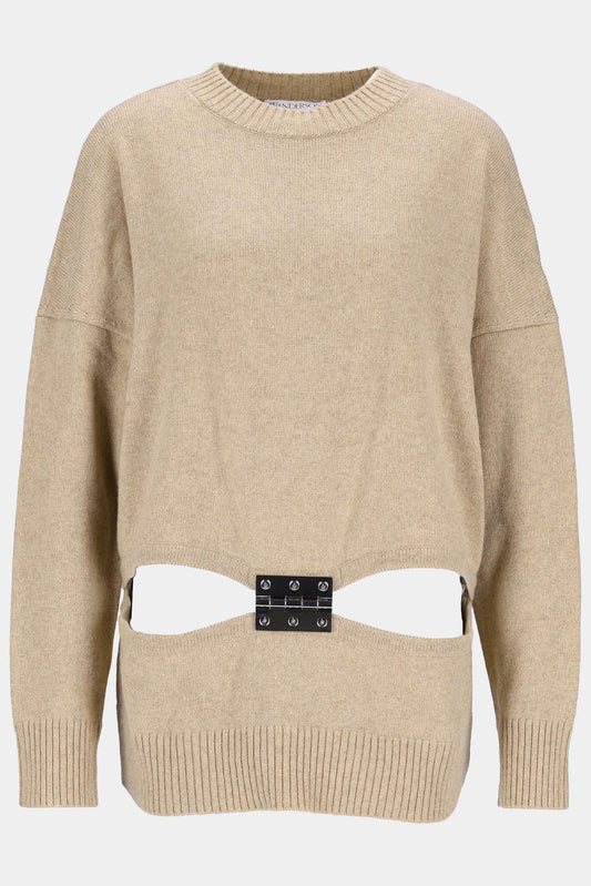 J.W Anderson Beige wool hinge detail sweater