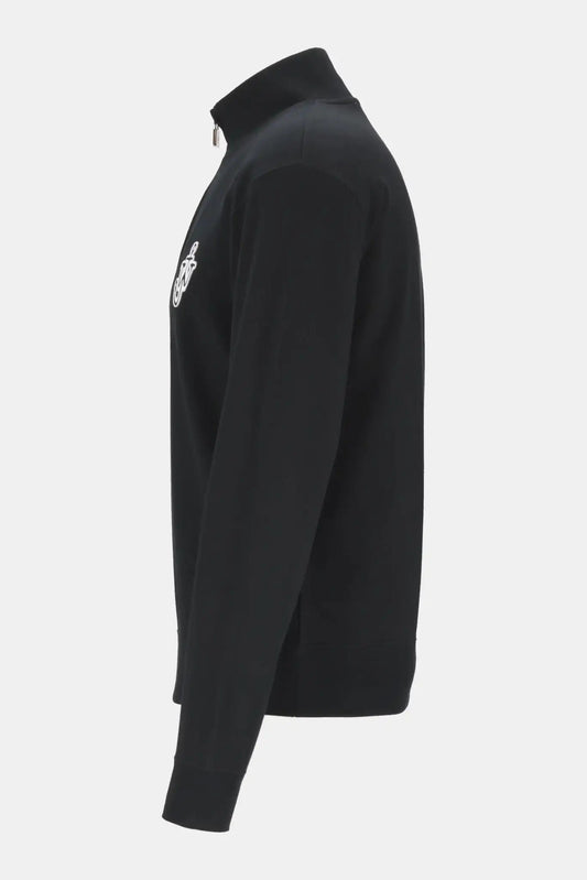 J.W Anderson Black cotton sweater with logo patch