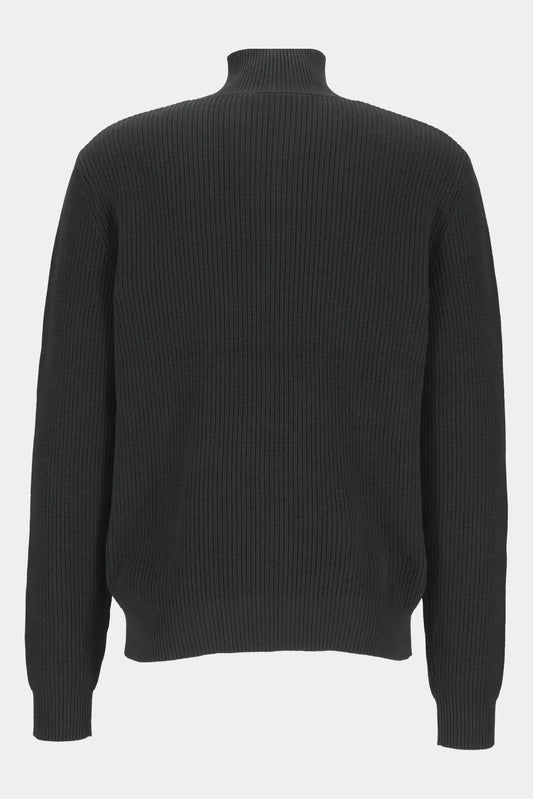 J.W Anderson Pull "HENLEY" en maille bleue marine - LECLAIREUR