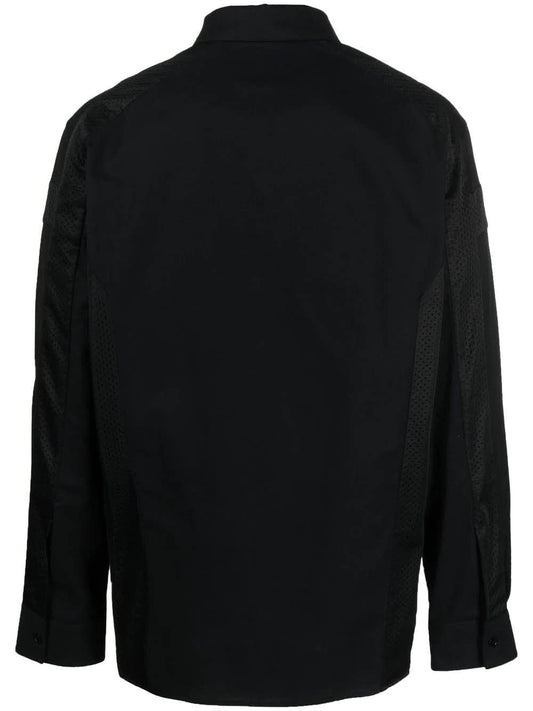 Koché Black shirt with embroidered logo