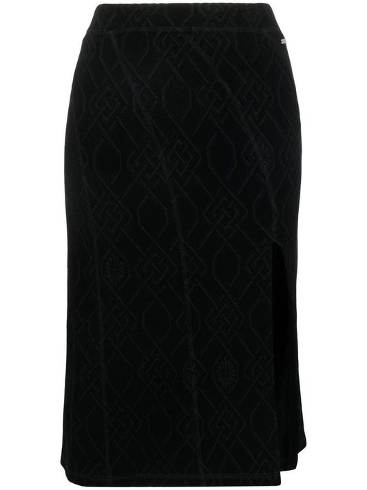 Koché Black skirt with side slit