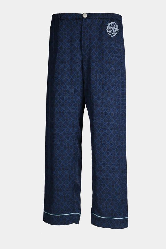 Koché Blue pajama pants with embroidered logo