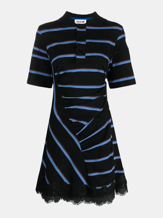 Koché Short striped dress