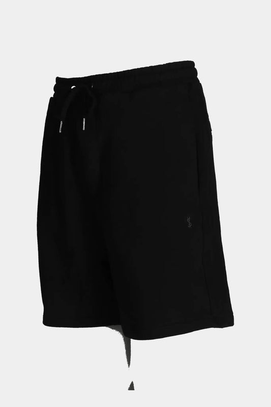 Ksubi Short in black cotton with embroidered logo