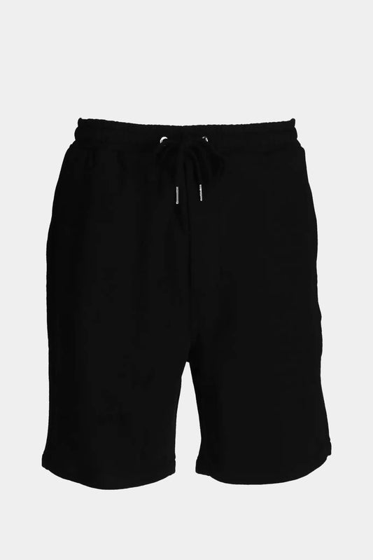 Ksubi Short in black cotton with embroidered logo