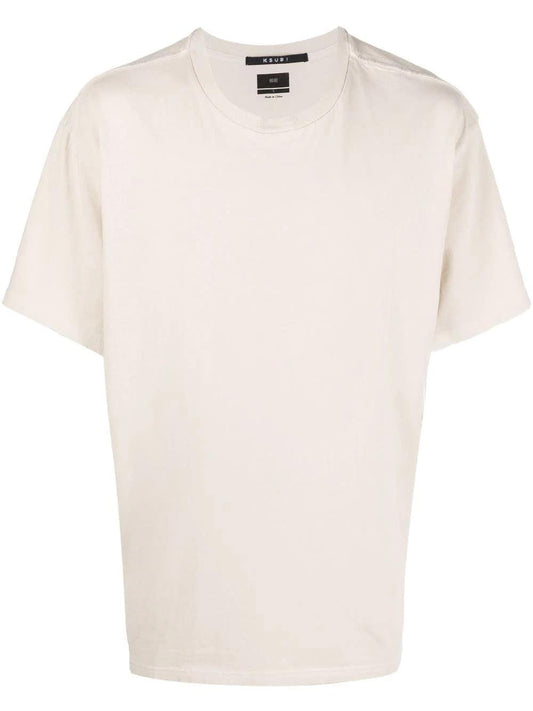 Ksubi T-shirt "4*4 Biggie" in beige cotton