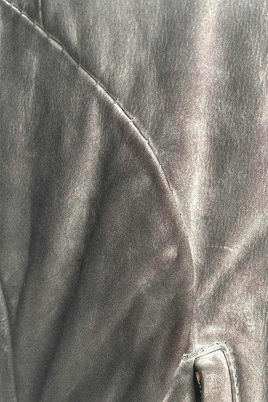 Layer-0 Blouson sac à dos en toile de coton gris - LECLAIREUR